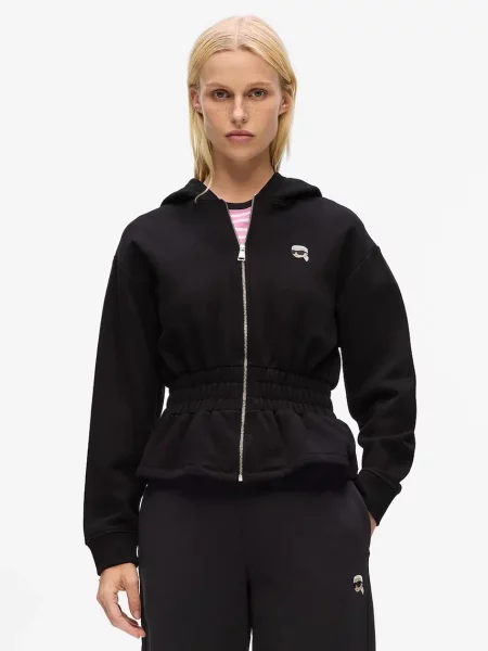 Kurtka Karl Lagerfeld z kapturem czarna