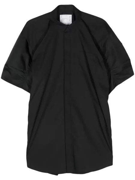 Rochie tip cămașă Sacai de costum negru