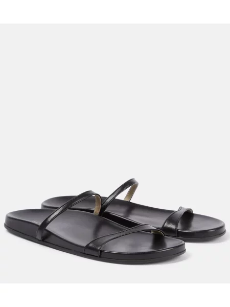 Sandale The Row din piele negru