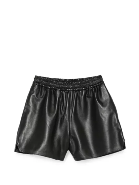 Pantaloni scurți Arma din piele negru