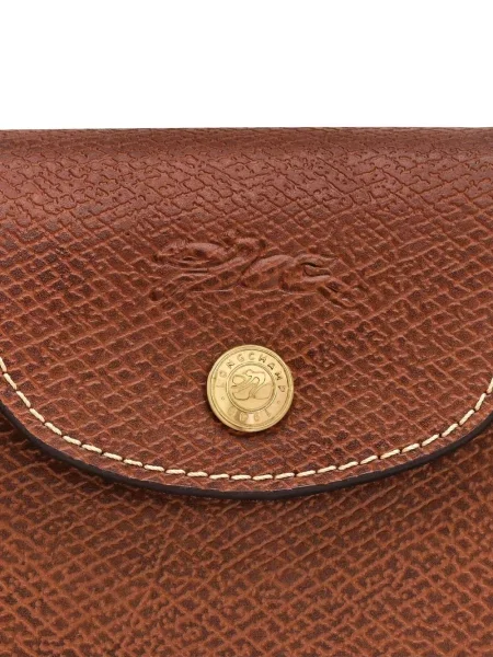 Geanta de piele Longchamp din piele maro