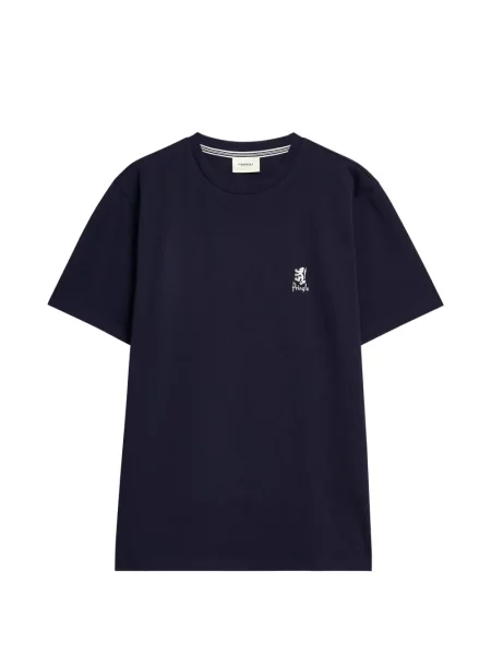 Tricou Pringle Of Scotland cu broderie albastru