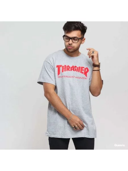 Tricou Thrasher Skate Mag T-Shirt Gray/ Red S roșu