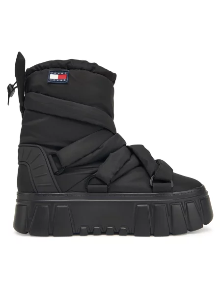 Čizme za snijeg Tommy Jeans Tjw Chunky Snow Boot Nylon crna