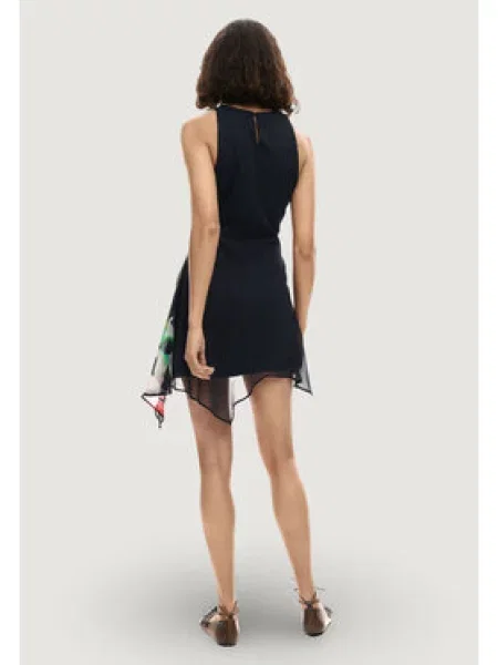 Desigual Haljina tirkiz / roza bijela crna