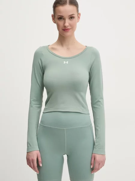 Under Armour Tréninkové tričko s dlouhým rukávem Train Seamless zelené
