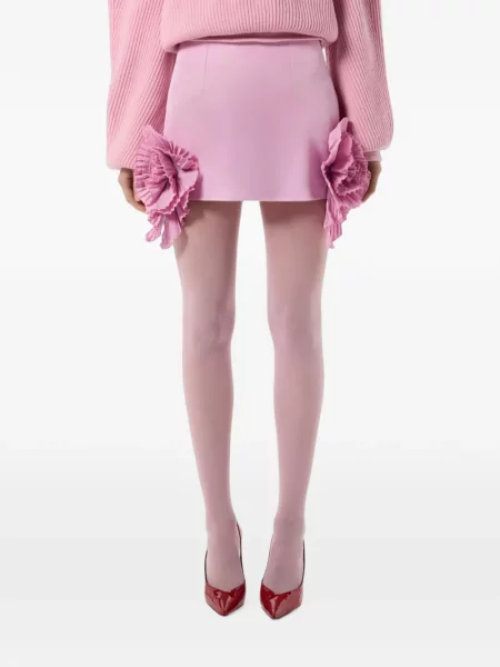 Tafta fusta mini Blumarine roz