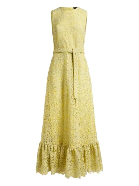 Rochie Etro din dantelă de costum galben