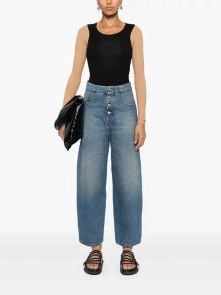 Palaidinė be rankovių Mm6 Maison Margiela juoda