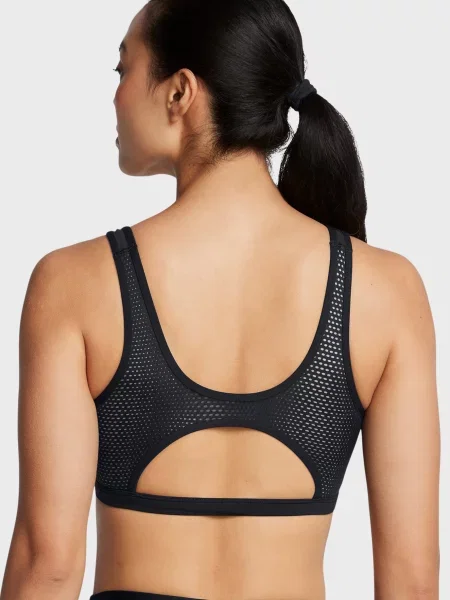 Спортивный топ Under Armour с сеткой черный