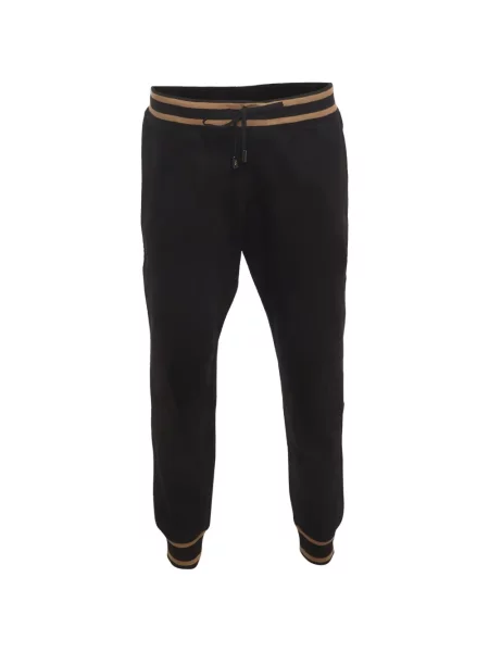 Pantaloni Cavalli Class cu dungi alergare negru