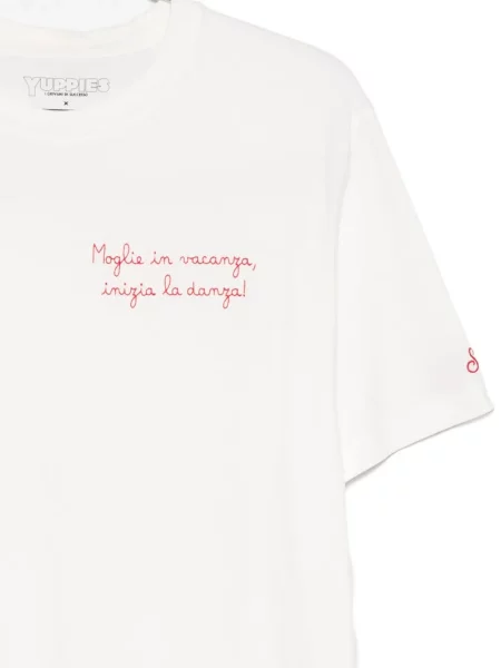 Tricou Mc2 Saint Barth cu broderie alb
