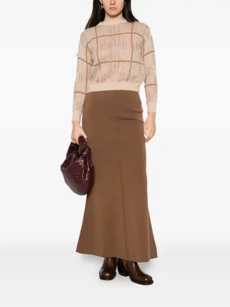 Pulover Max Mara cu paiete în carouri