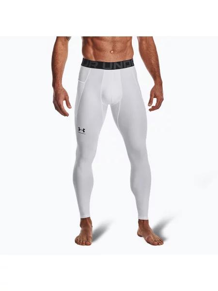 Legginsy treningowe Under Armour HeatGear white/black białe