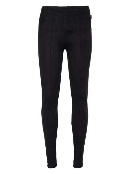 Legginsy Max Mara skórzane czarne