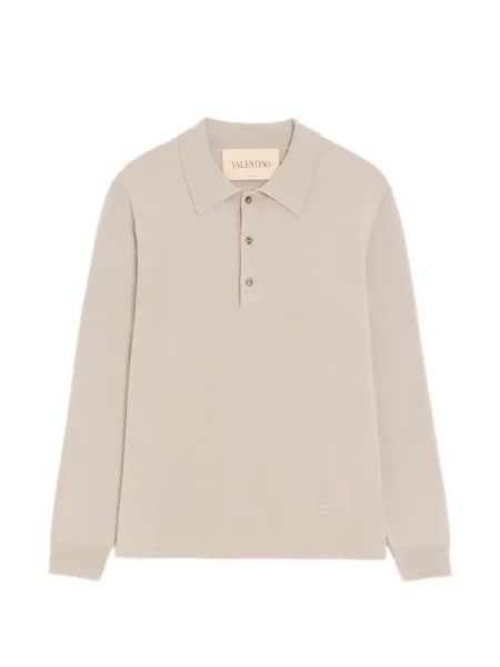 Tricou polo Valentino Garavani de lână