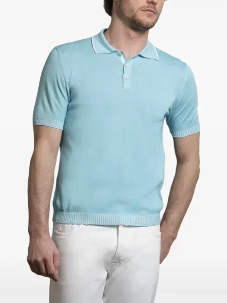 Scurt tricou polo Moorer albastru