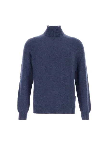 Sweter Fedeli z kaszmiru niebieski