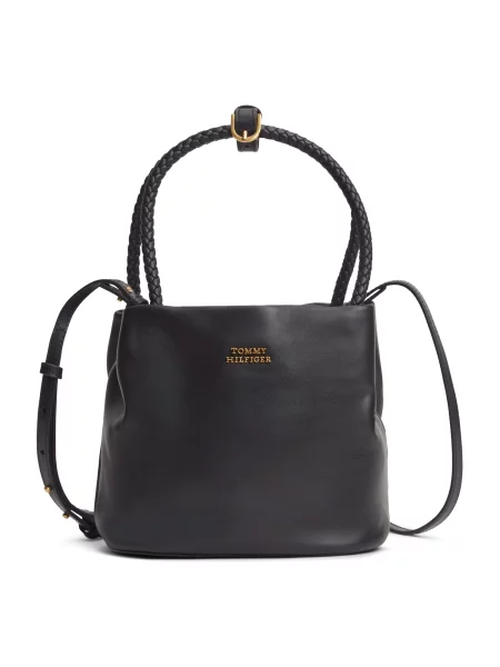 Rucsac Tommy Hilfiger din piele negru