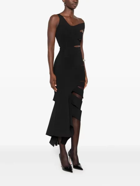 Rochie Mugler cu un umăr gol negru
