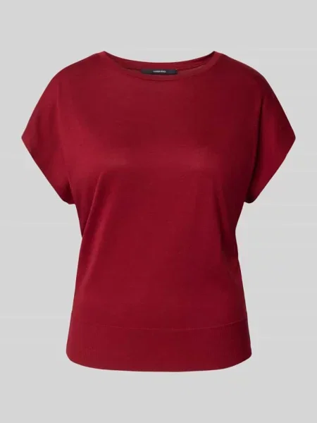T-shirt z okrągłym dekoltem model ‘Kaja’ Someday czerwona