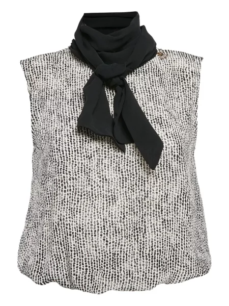 Копринен топ Elisabetta Franchi черно