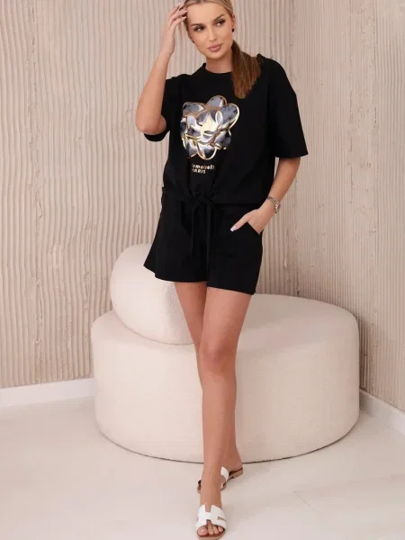 Tricou Kesi cu imagine negru