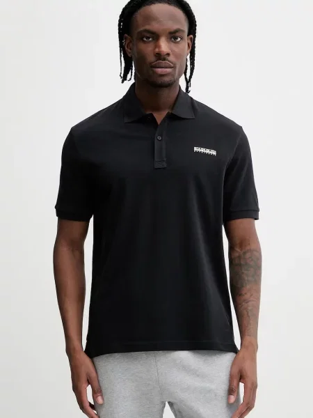 Napapijri polo de SMALL BOX negru