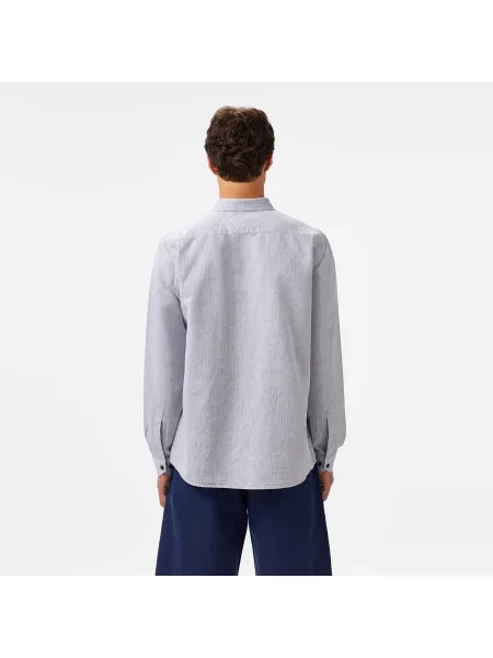 Lacoste Koszula Button-Down Regular Fit granatowa