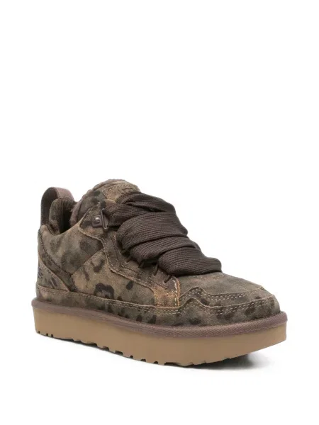 Sneakerși Ugg cu platformă cu imagine cu model leopard maro