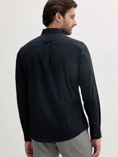 Сорочка BOSS regular комір button-down синій