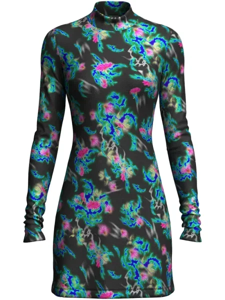 Rochie Margherita Maccapani cu imagine cu imprimeu abstract de costum negru