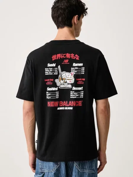New Balance tričko Ramen černé
