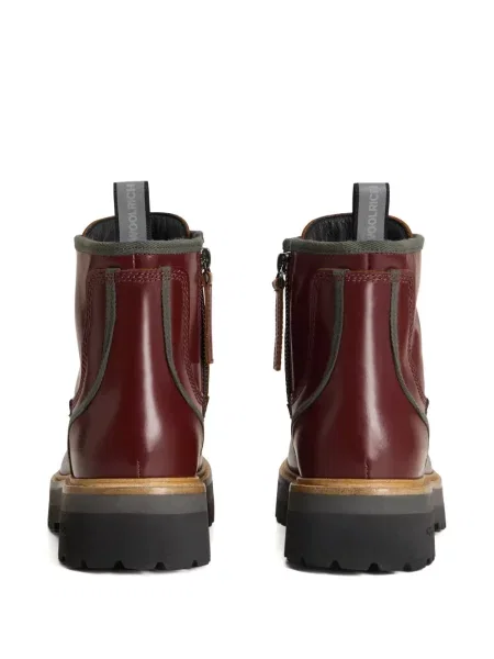 Botine Woolrich din piele roșu