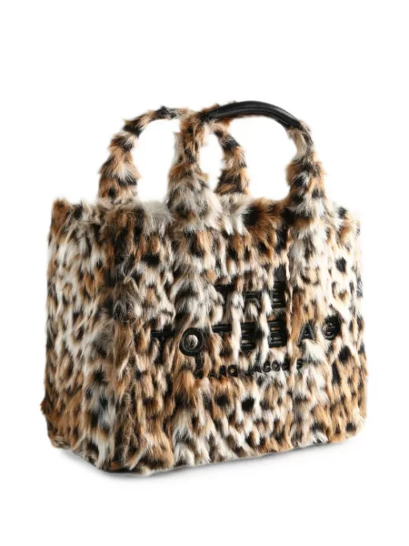 Geantă shopper Marc Jacobs cu imagine cu model leopard maro