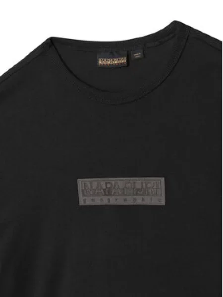 Napapijri Póló S-New Box Logo fekete