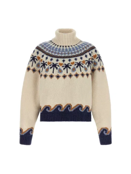 Sweter z golfem Alanui wełniany