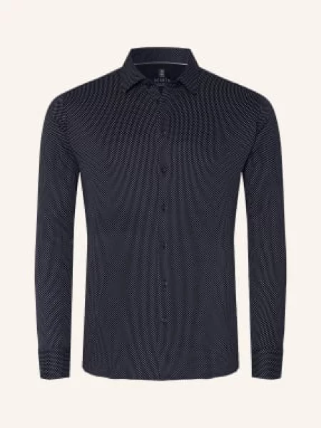 Desoto Koszula Dżersejowa O Kroju Slim Fit blau granatowa