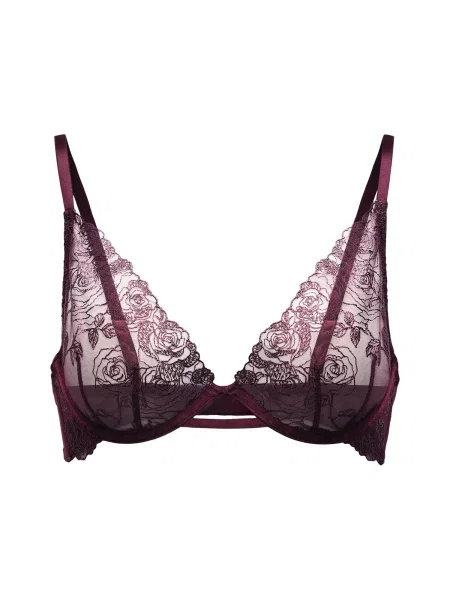 Hunkemöller Podprsenka HOLLIE vínově červená