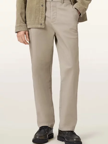 Штани AllSaints BECKLEY фасон chinos бежевий