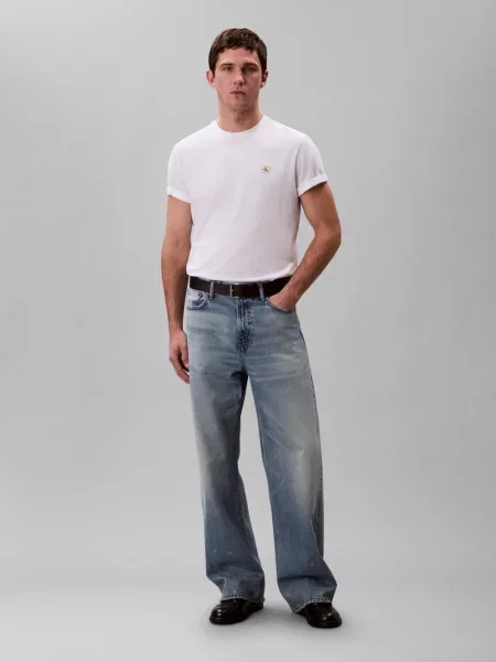 Calvin Klein Jeans Koszulka Mężczyźni jednolity M biały