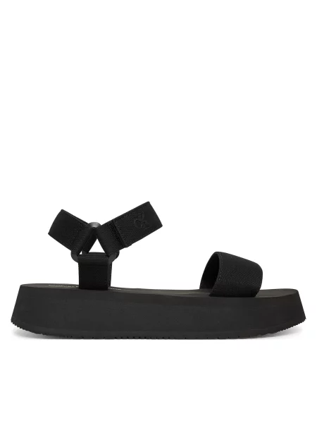 Sandali Calvin Klein Jeans Sandal Velcro Webbing Mg črna