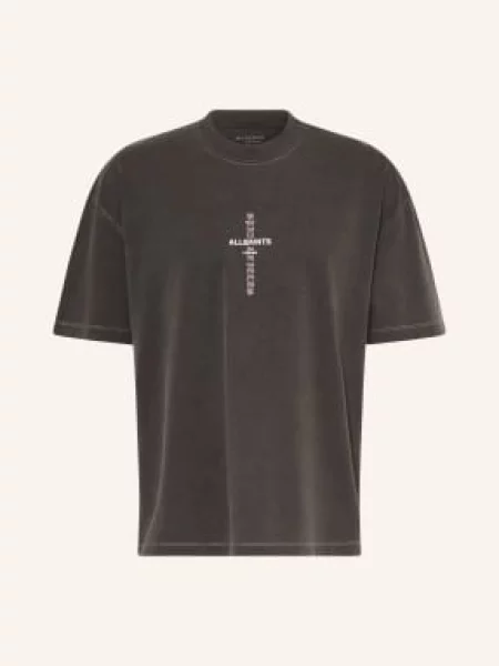 Allsaints Koszulka Knox schwarz biała