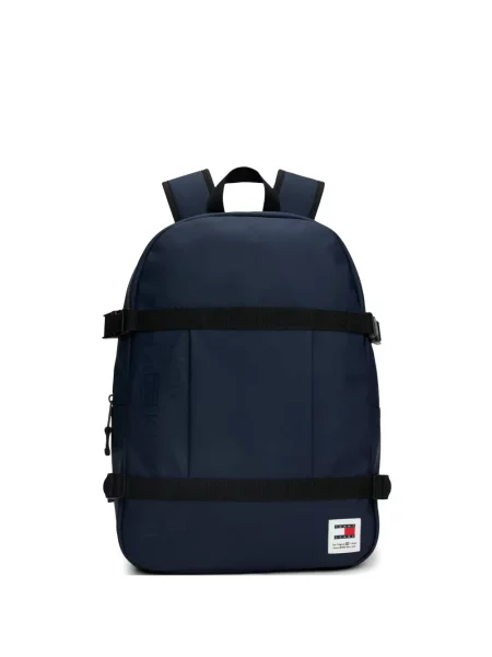 Rucsac Tommy Hilfiger cu cataramă cu bretele albastru