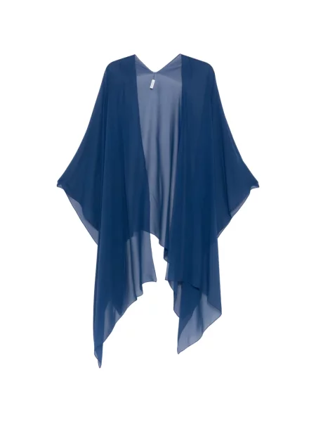 Poncho Stephan Janson drapate albastru