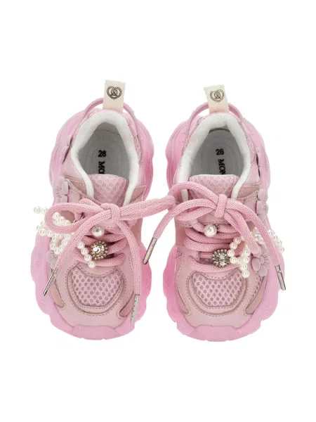 Sneakersy dziecięce Monnalisa różowe