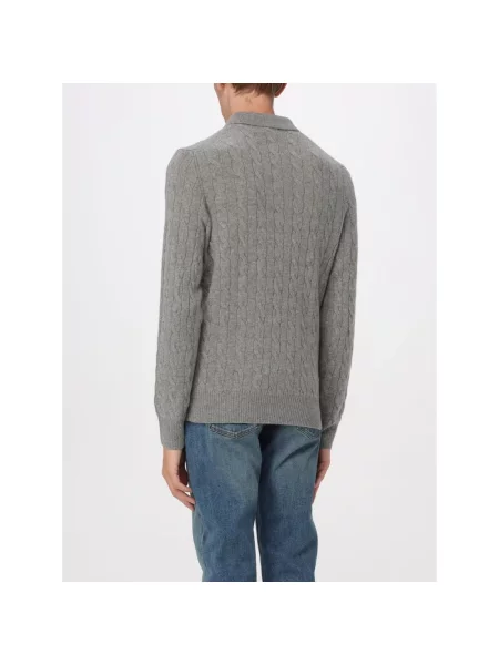 Sweter o kroju regular fit z mieszanki wełny i kaszmiru Polo Ralph Lauren szary