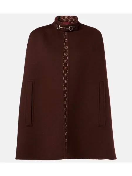 Volnena jakna Gucci rjava