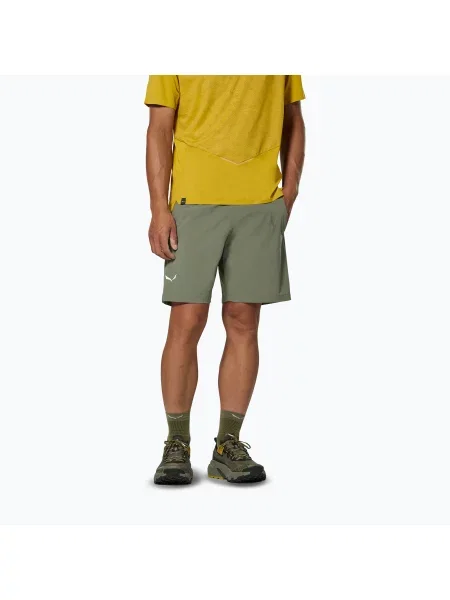 Pantaloni scurți de trekking pentru bărbați Salewa Pedroc DST Light faded green verde
