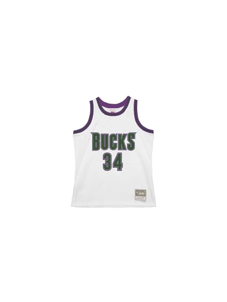 Tricou Mitchell & Ness alb